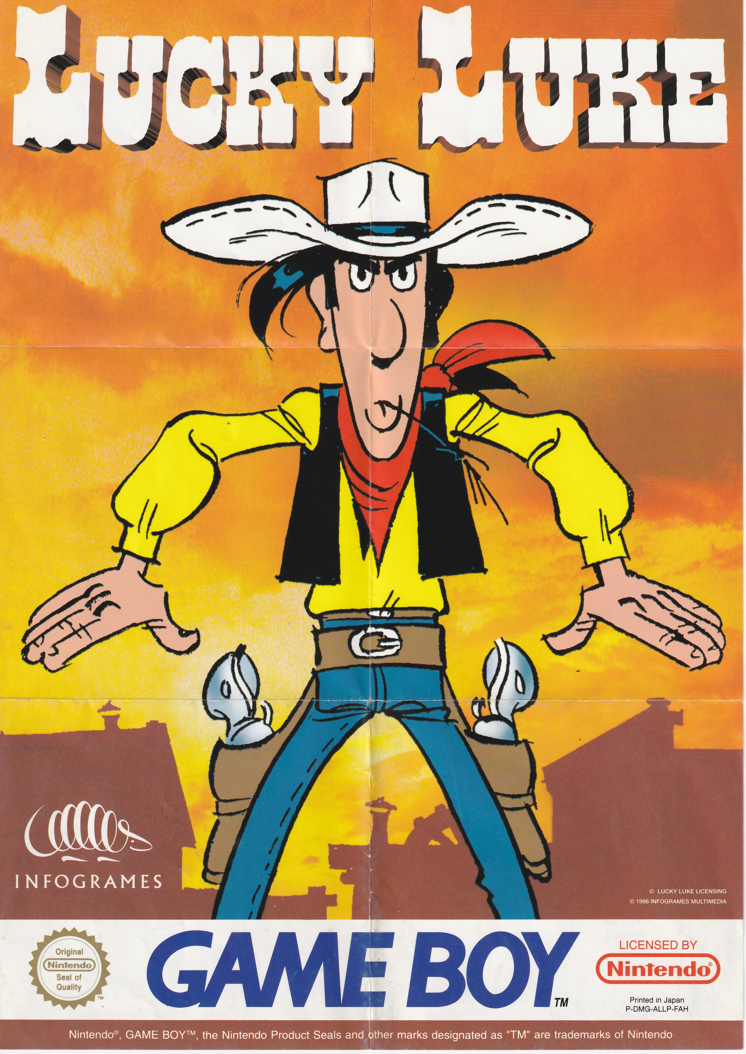 Lucky Luke FAH Back of the box