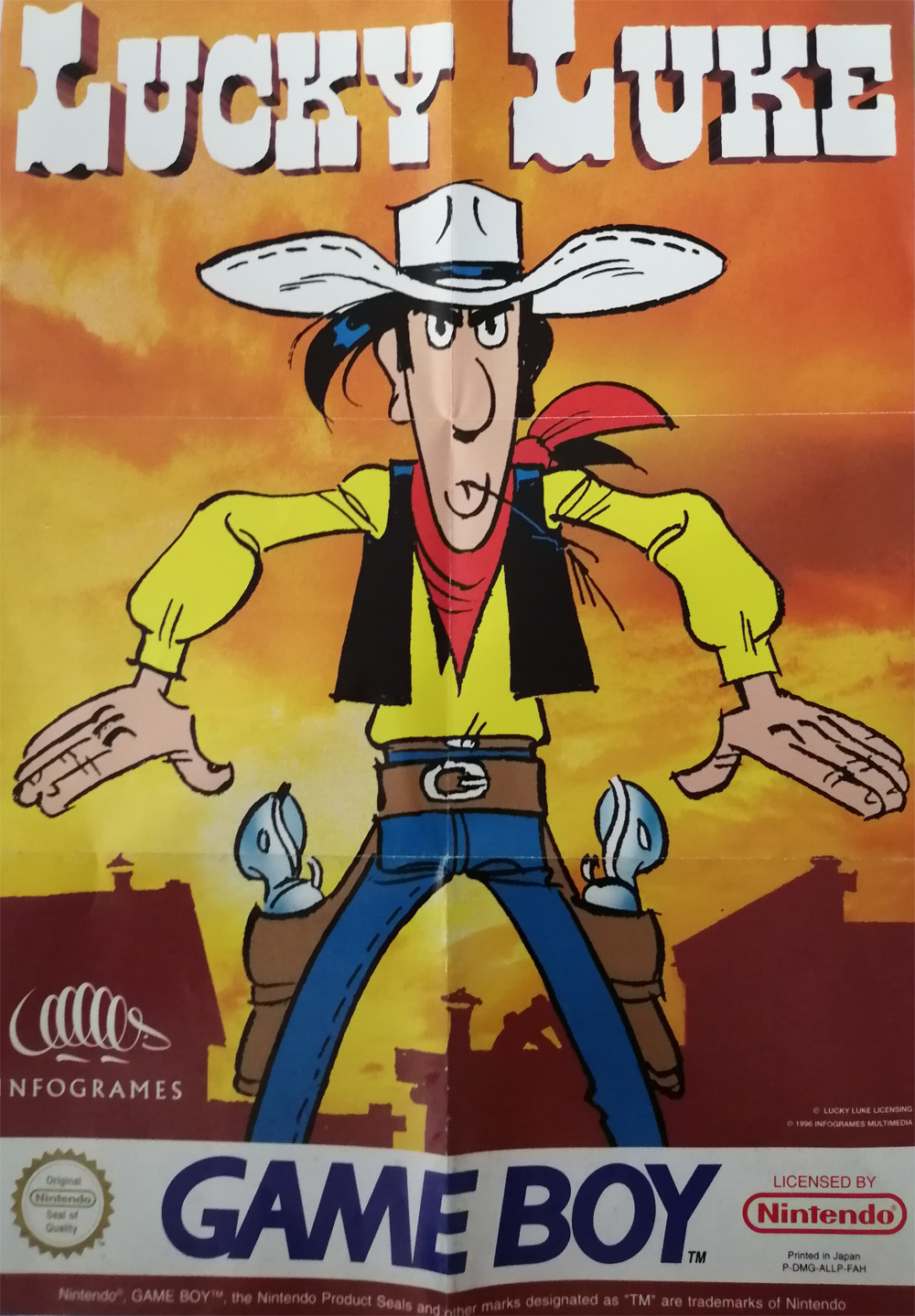 Lucky Luke FAH Back of the box