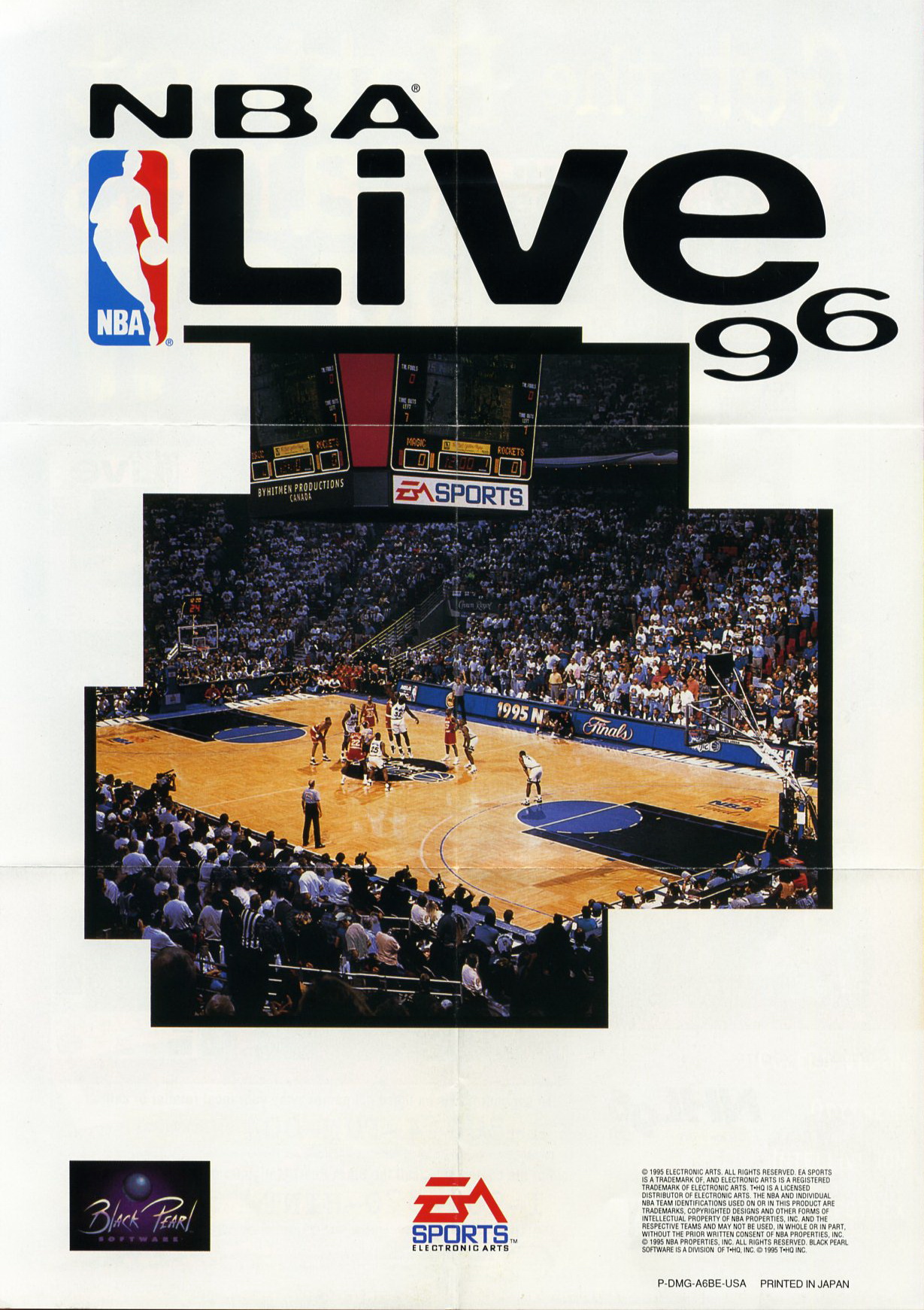 NBA Live 96 USA Back of the box