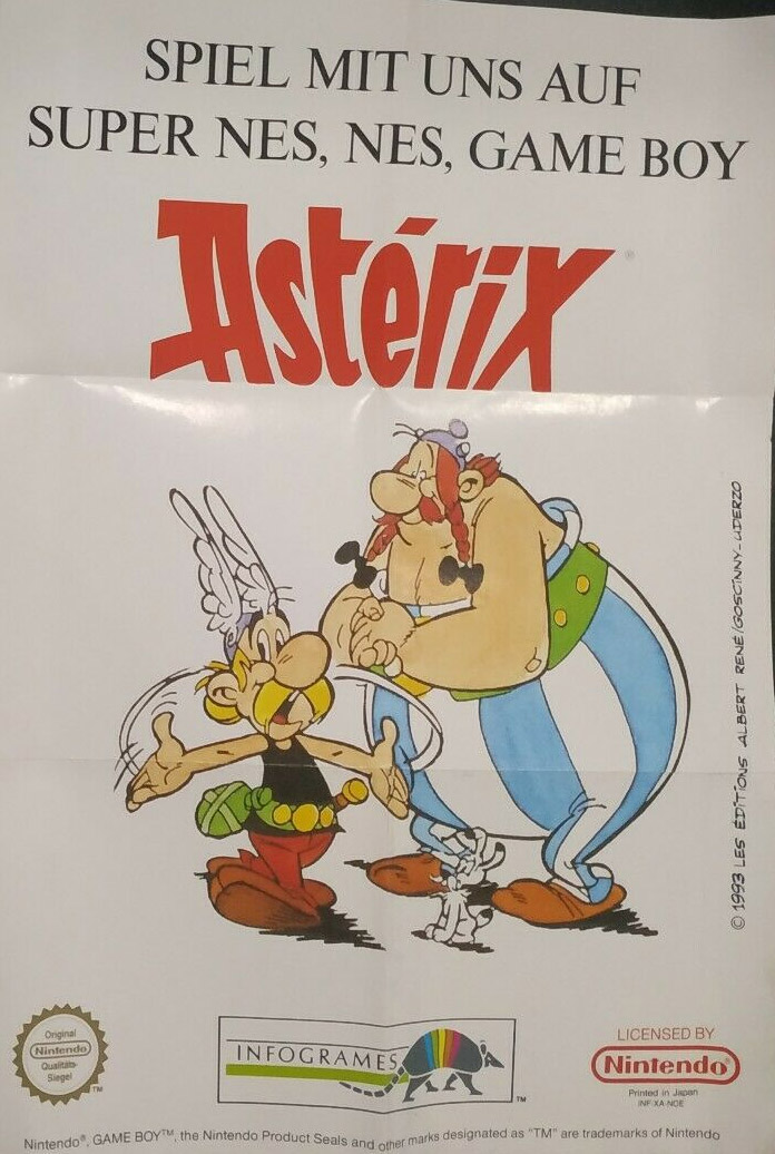 Astérix NOE Back of the box