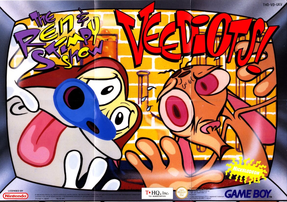 Ren & Stimpy Show Veediots! (the) UKV Back of the box