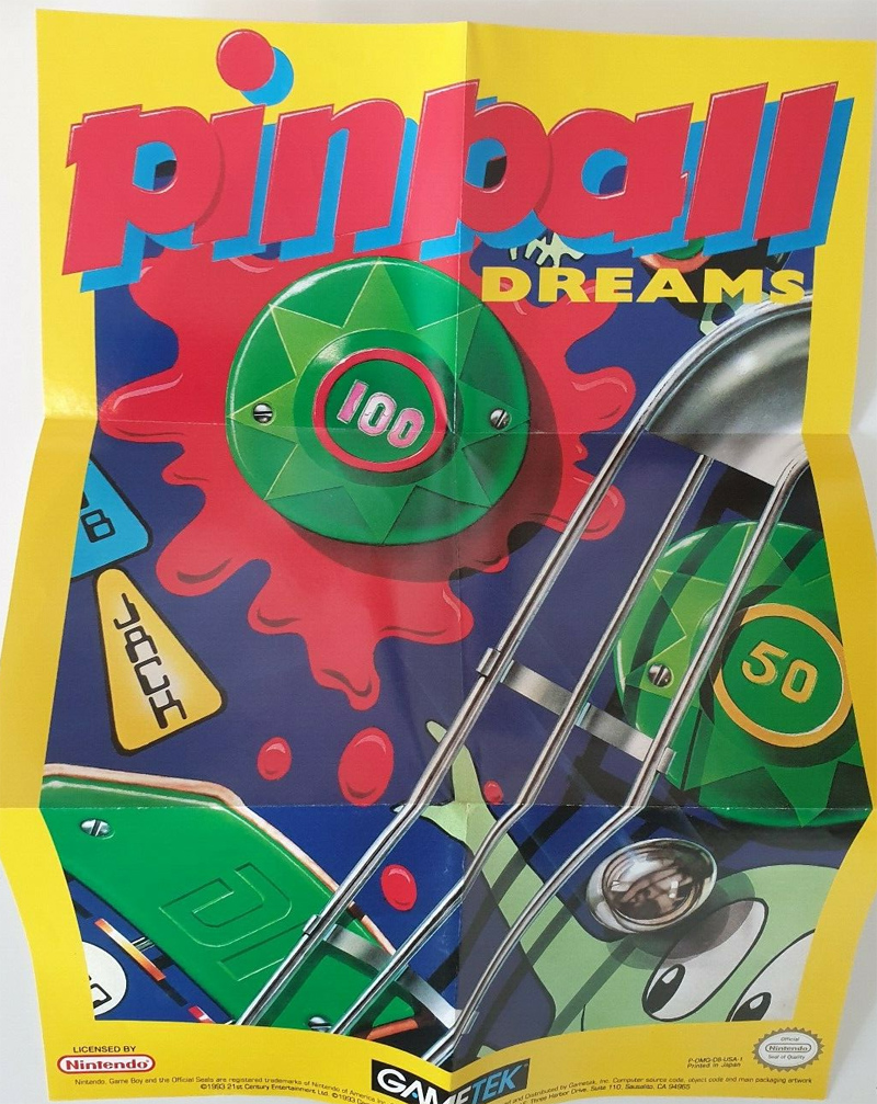 Pinball Dreams USA-1 Back of the box