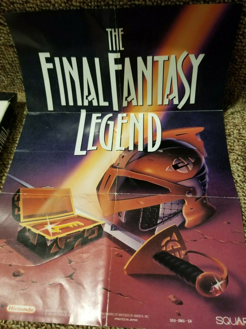 Final Fantasy Legend (the) USA Back of the box