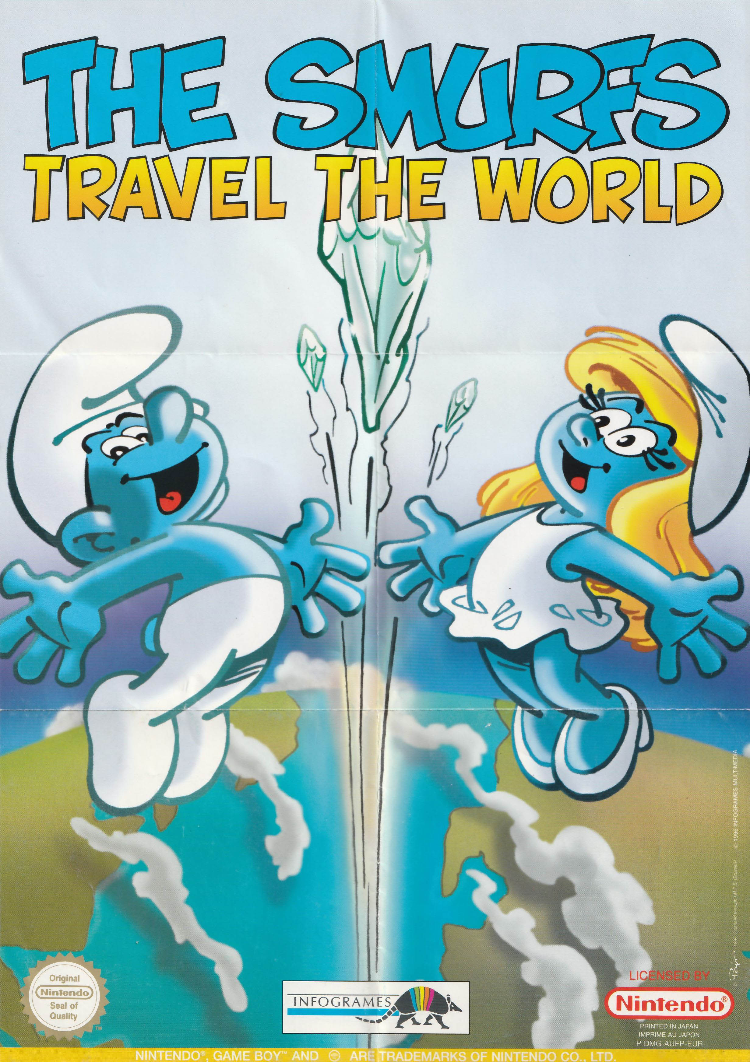 Smurfs Travel the World (the) EUR Back of the box