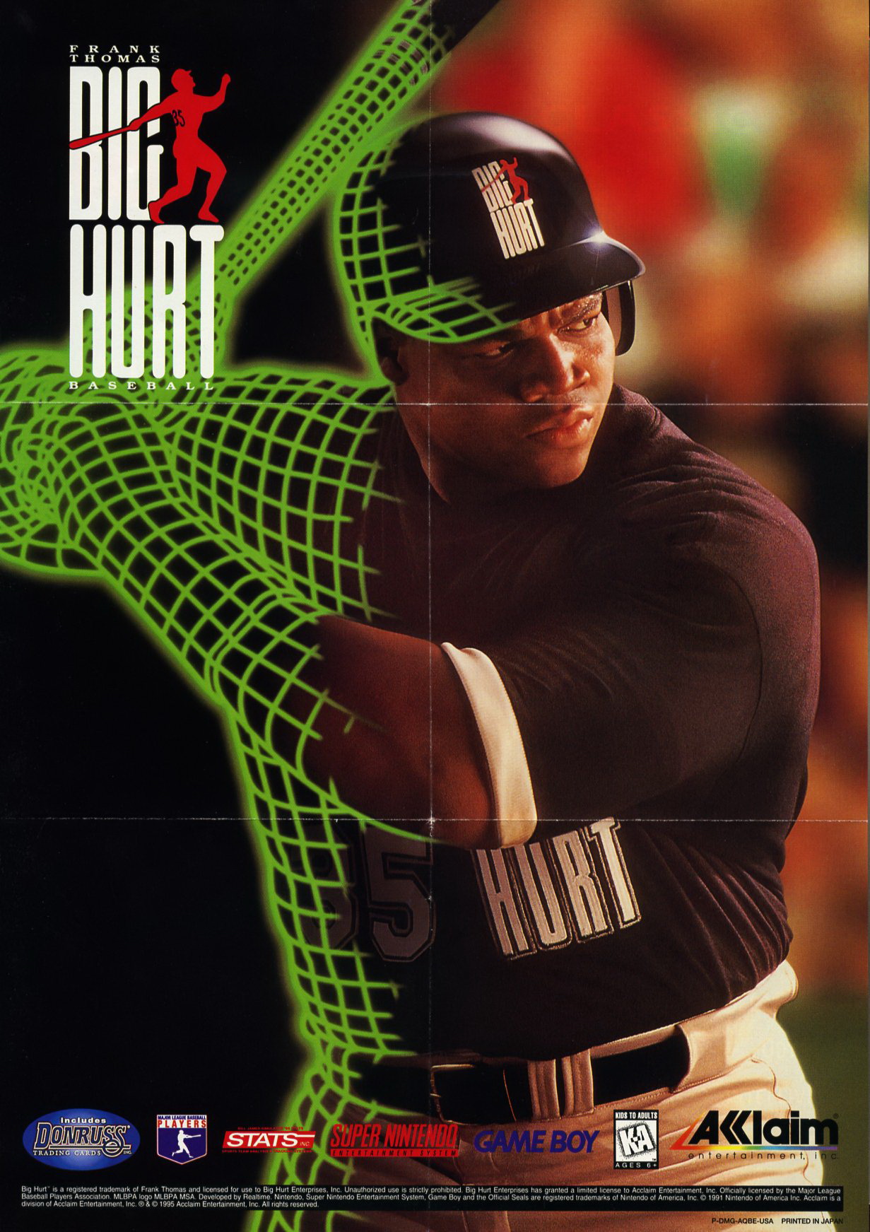 Big Hurt (Frank Thomas Baseball) USA Back of the box