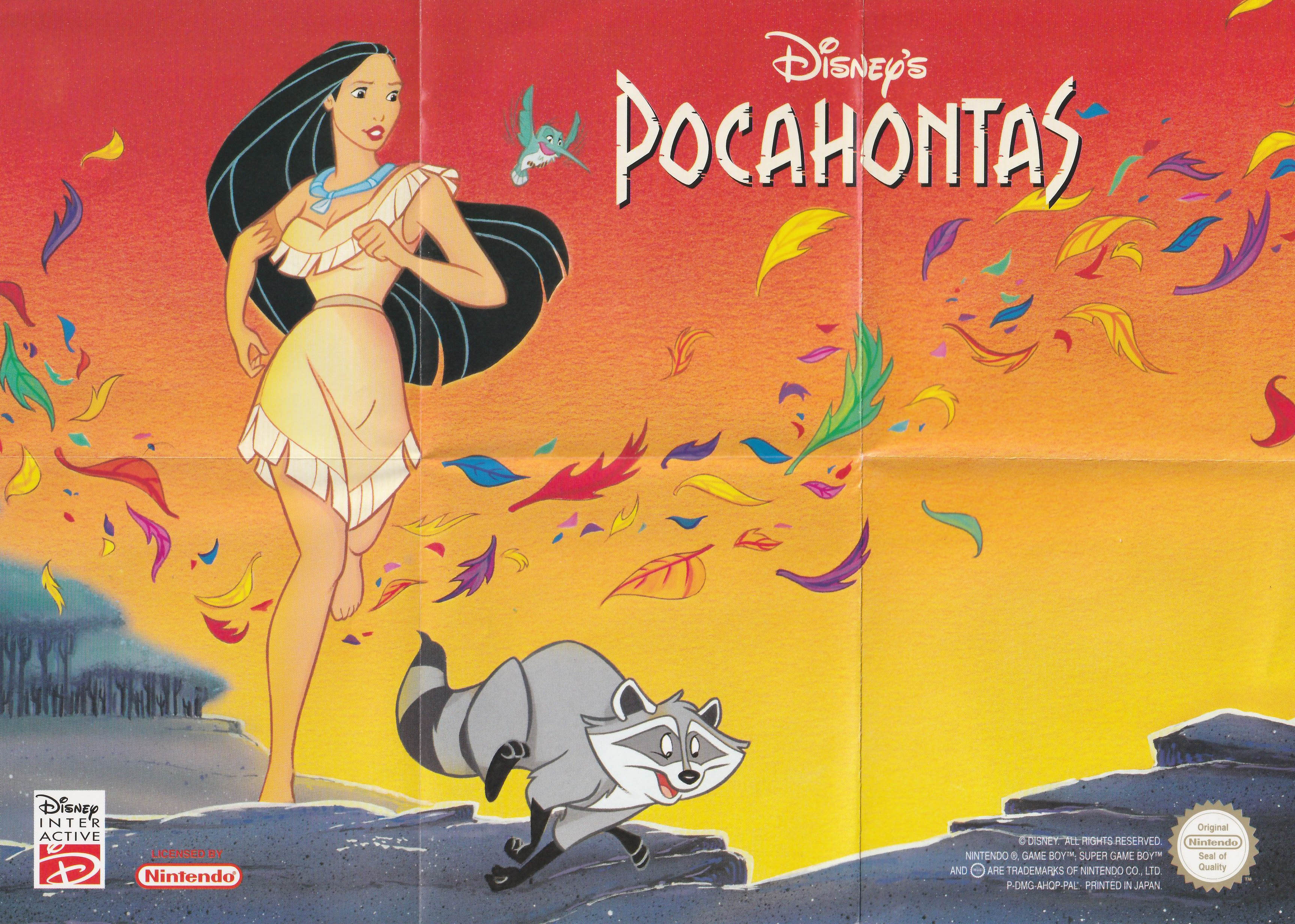 Pocahontas (Disney's) EUR Back of the box