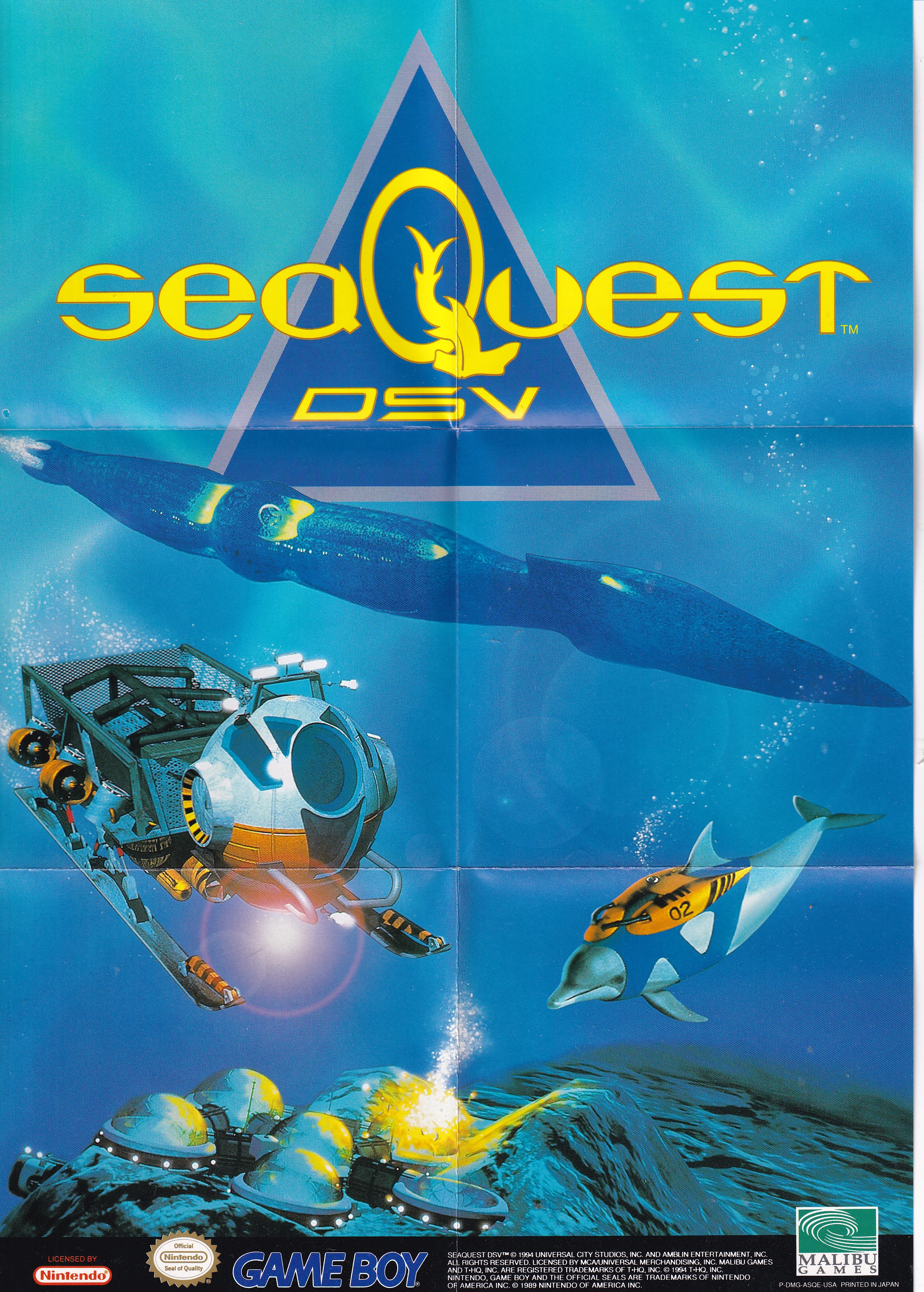 SeaQuest DSV USA Back of the box