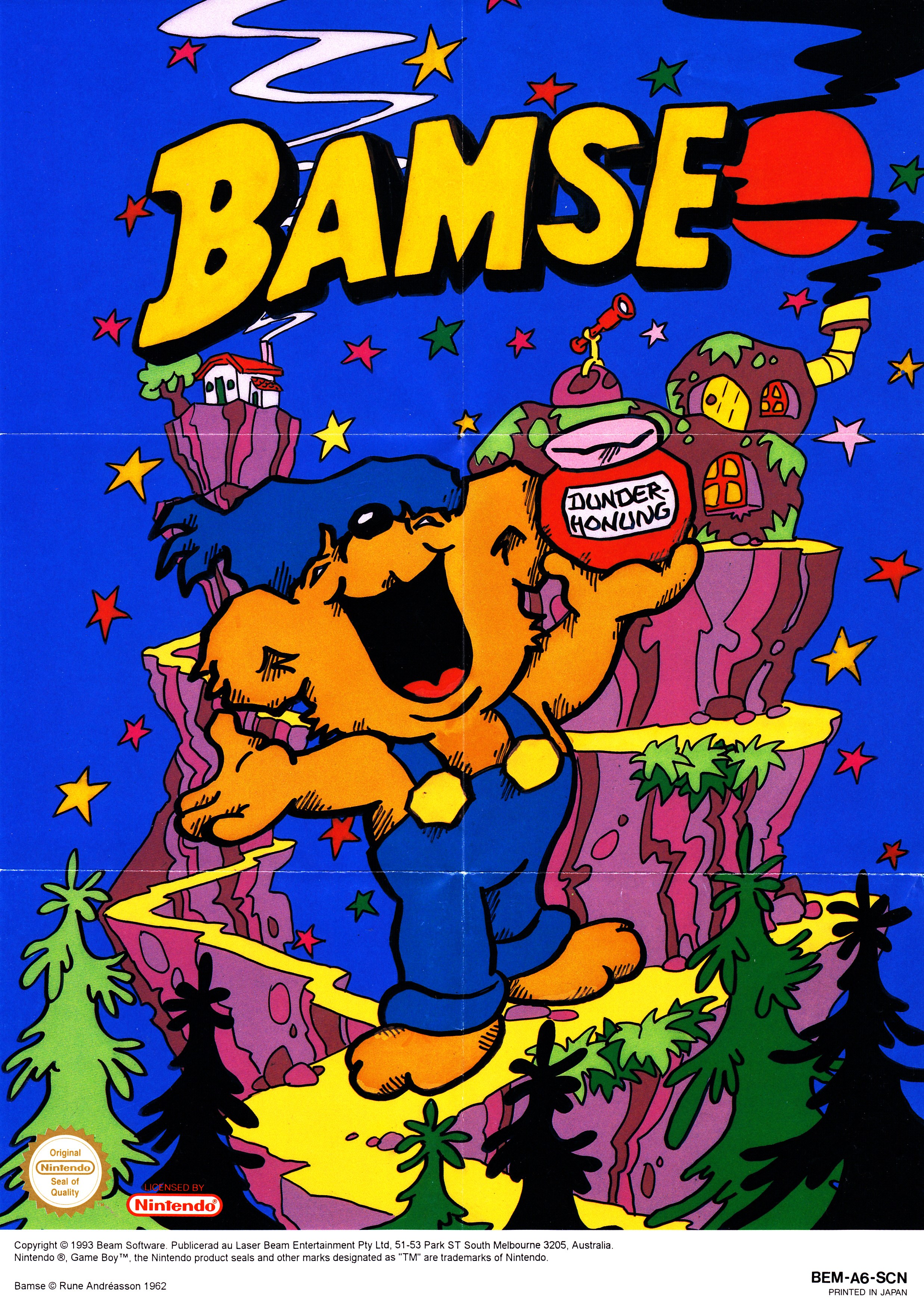 Bamse SCN Back of the box