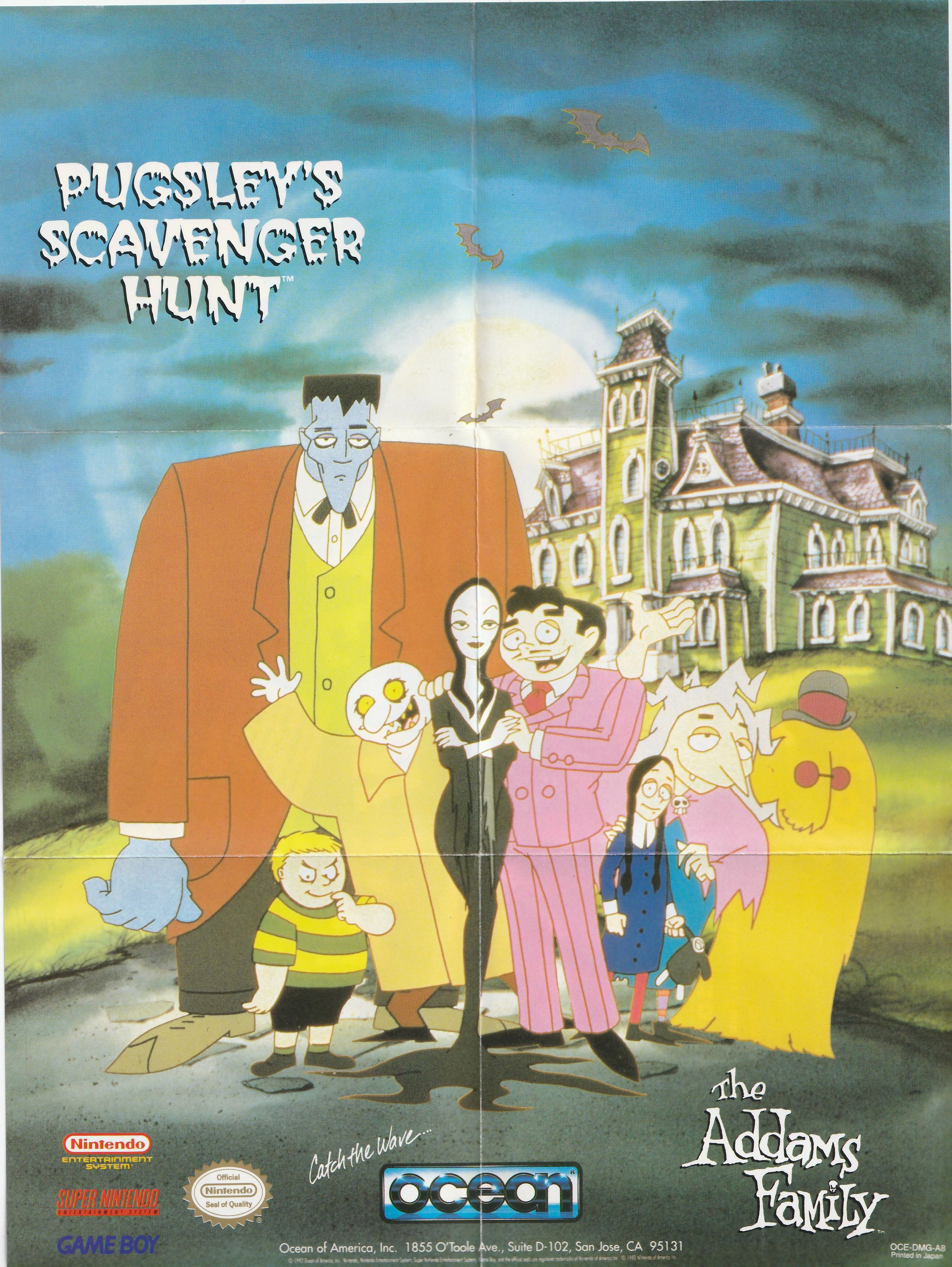 Addams Family Pugsley's Scavenger Hunt (the) USA Back of the box