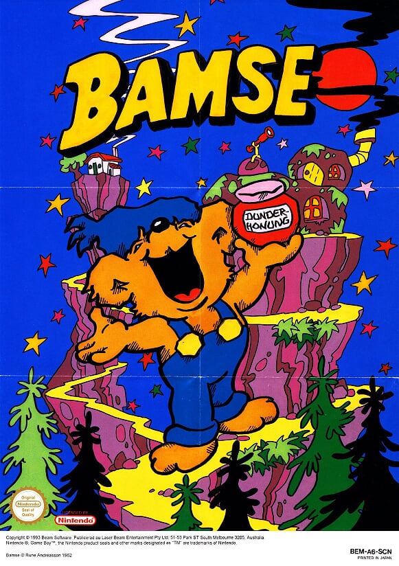 Bamse SCN-1 Back of the box