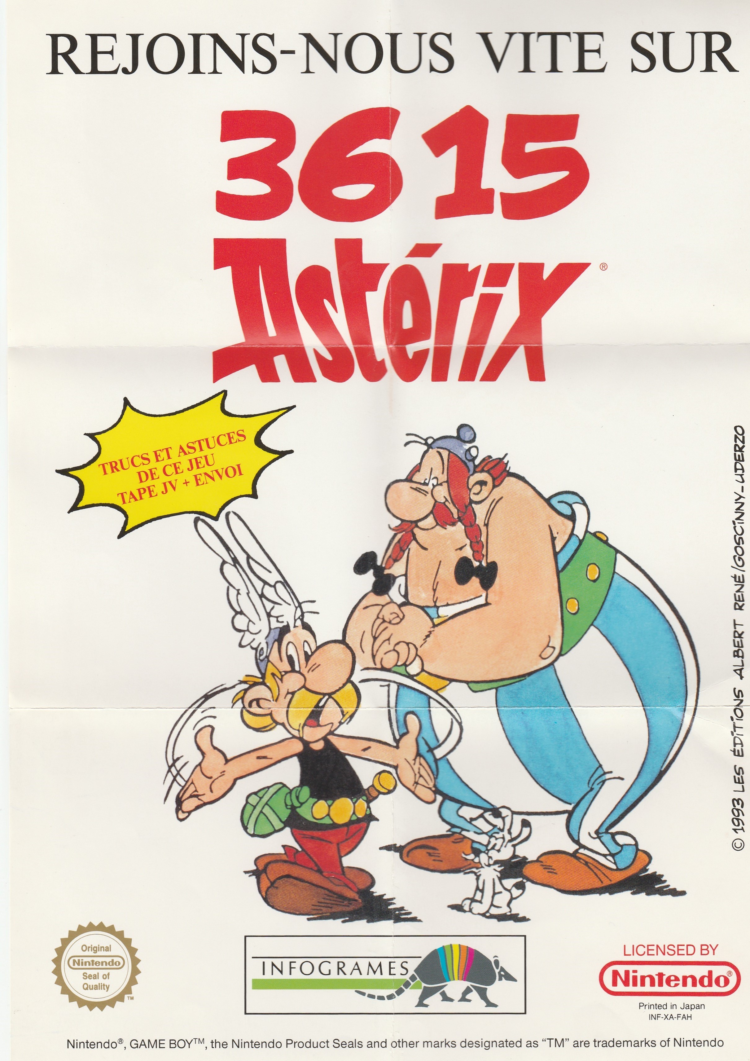 Astérix & Obélix FAH-3 Back of the box