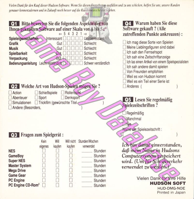 Castle Quest NOE Other documents