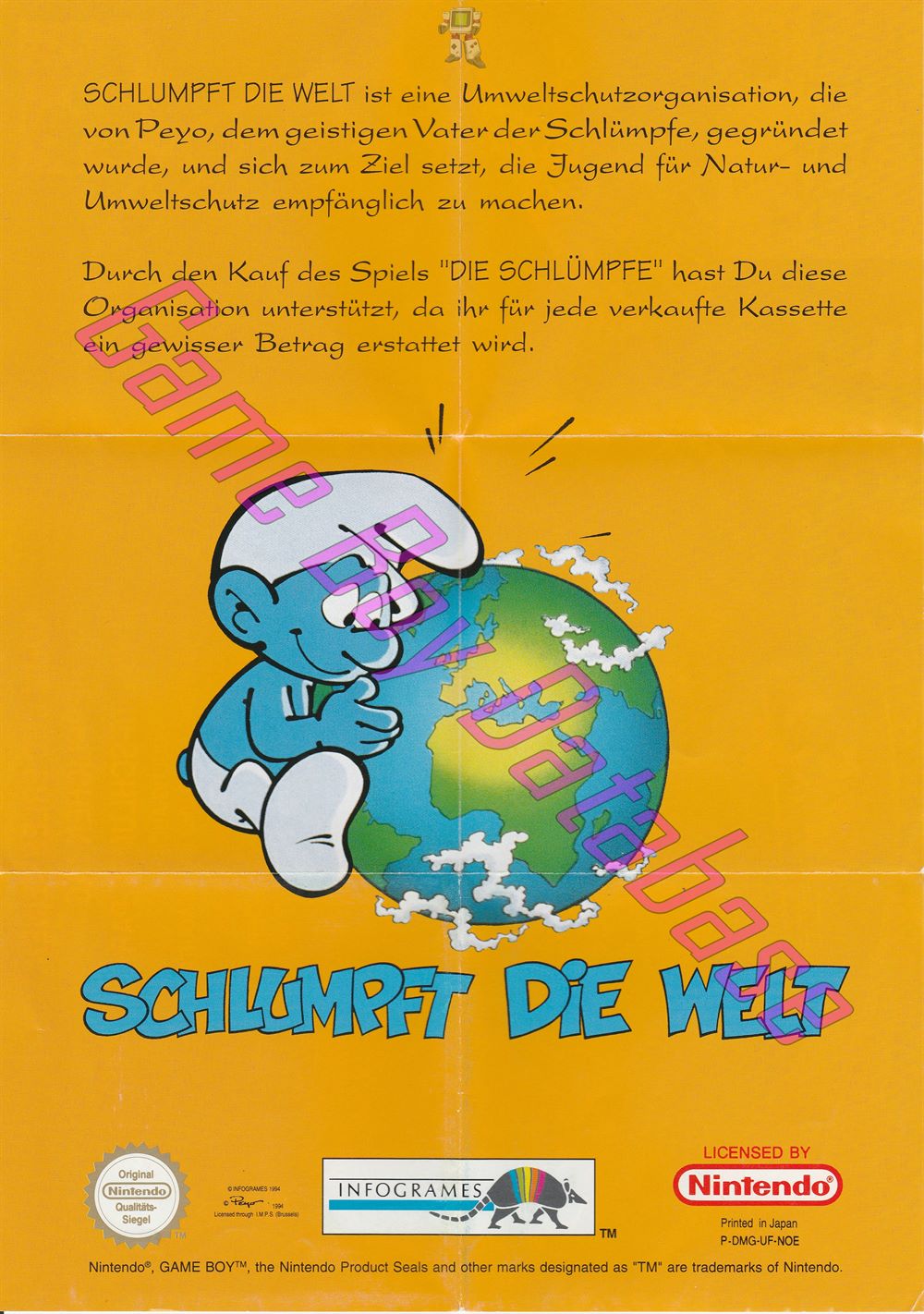 Schlümpfe (die) NOE Other documents