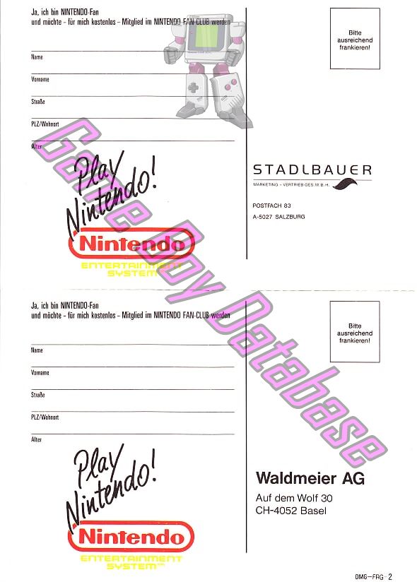 Blaster Master Junior FRG Other documents