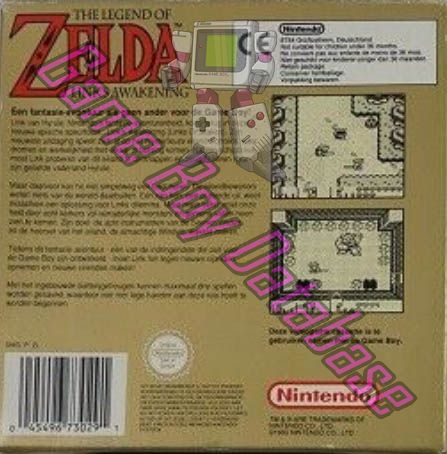 Legend of Zelda Link's Awakening (the) HOL Back of the box