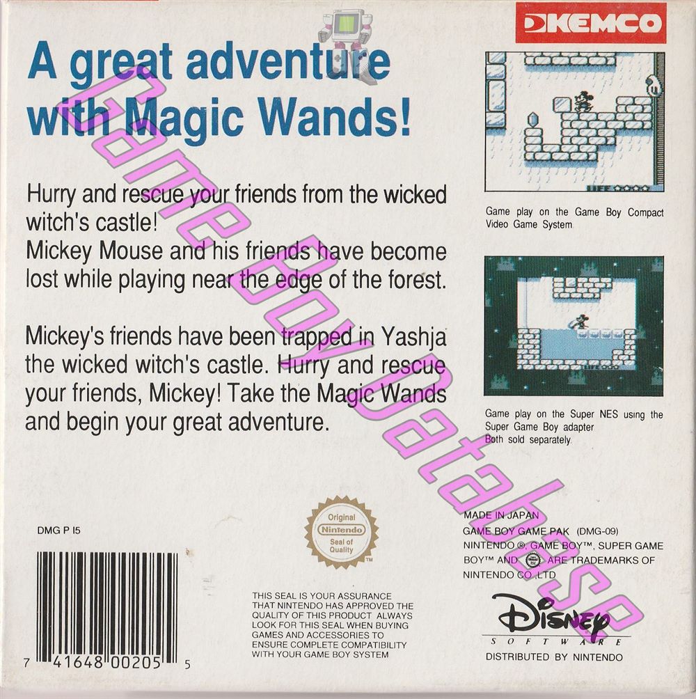 Mickey Mouse Magic Wands GPS Back of the box