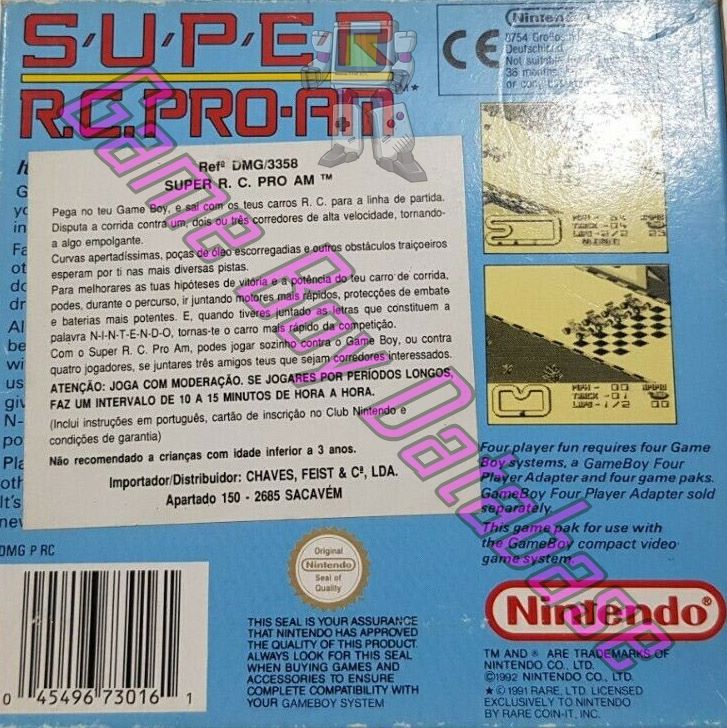 Super R.C. Pro-Am GPS Back of the box