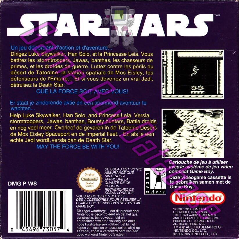 Star Wars FAH-2 Back of the box