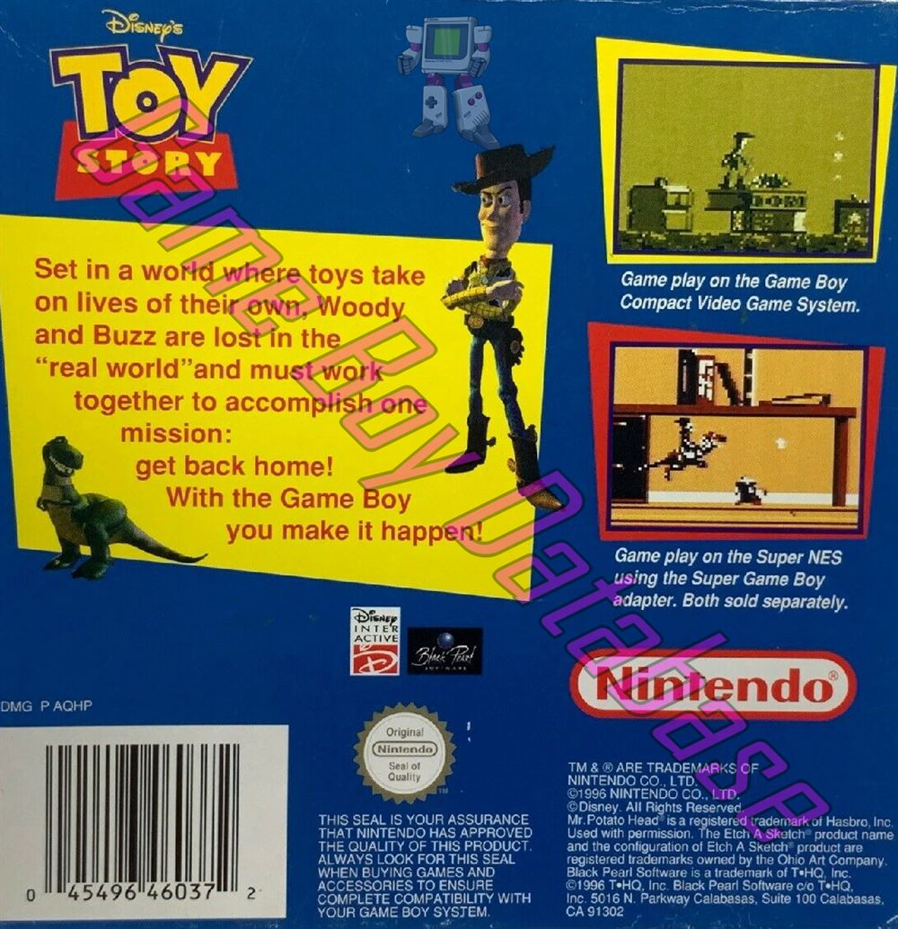 Toy Story (Disney's) AUS Back of the box