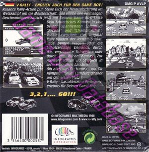 V-Rally Championship Edition NOE Back of the box