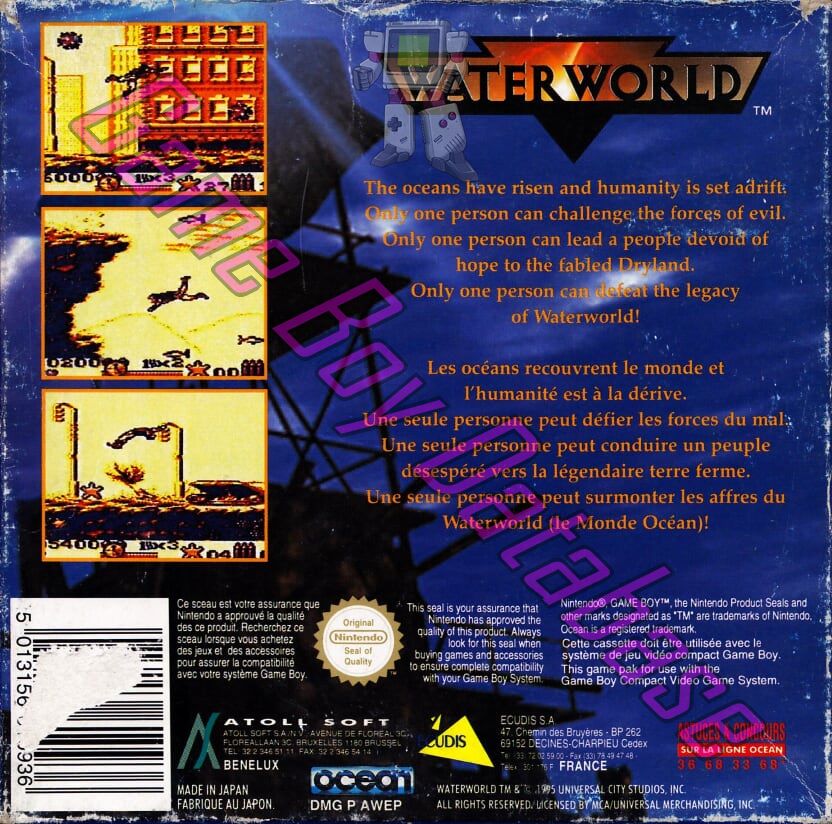 WaterWorld FAH Back of the box