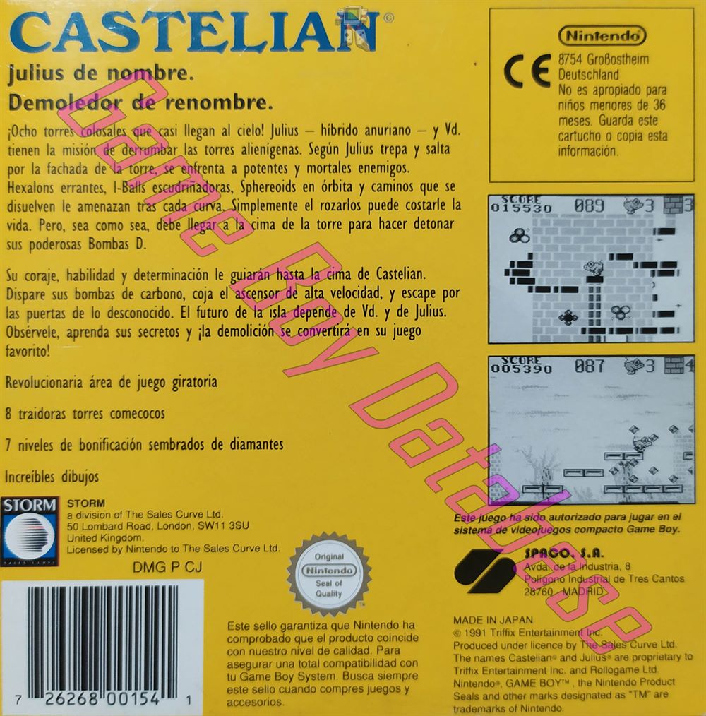 Castelian ESP Back of the box