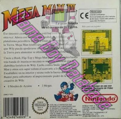 Mega Man III ESP-2 Back of the box