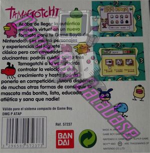 Tamagotchi ESP Back of the box