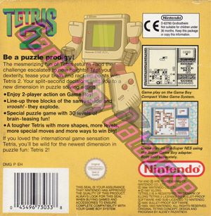 Tetris 2 UKV Back of the box