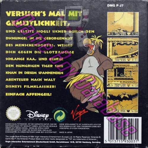 Dschungelbuch (Disney das) NOE Back of the box