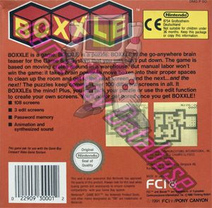 Boxxle SCN Back of the box