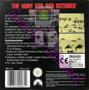 Hunt for Red October (the) NOE Back of the box