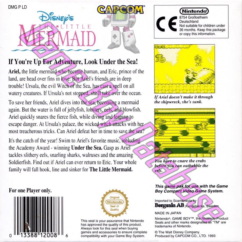 Little Mermaid (Disney’s the) SCN Back of the box