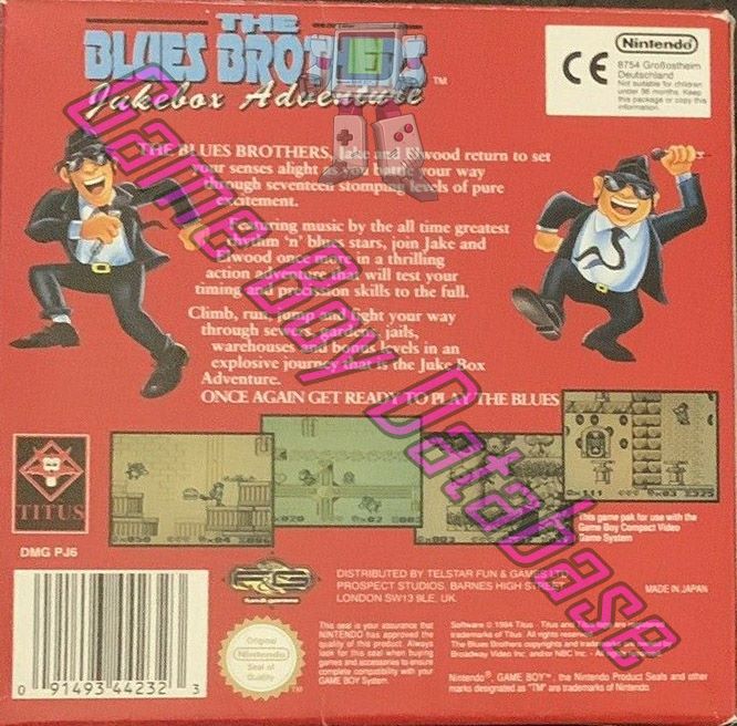 Blues Brothers Jukebox Adventure (the) UKV Back of the box