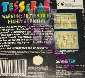 Tesserae UKV Back of the box