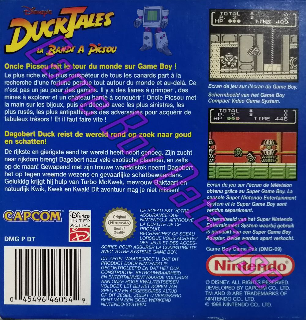 Duck Tales (Disney's) NEUR Back of the box