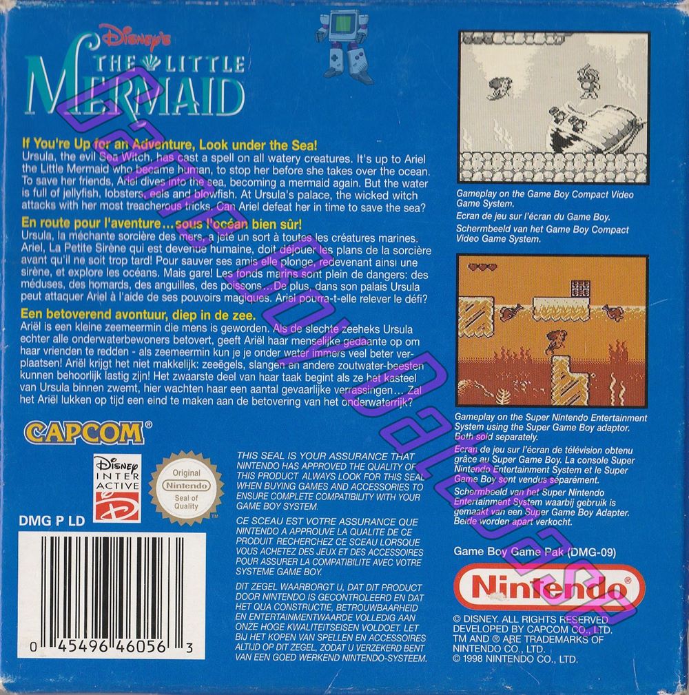 Little Mermaid (Disney’s the) NFHU Back of the box