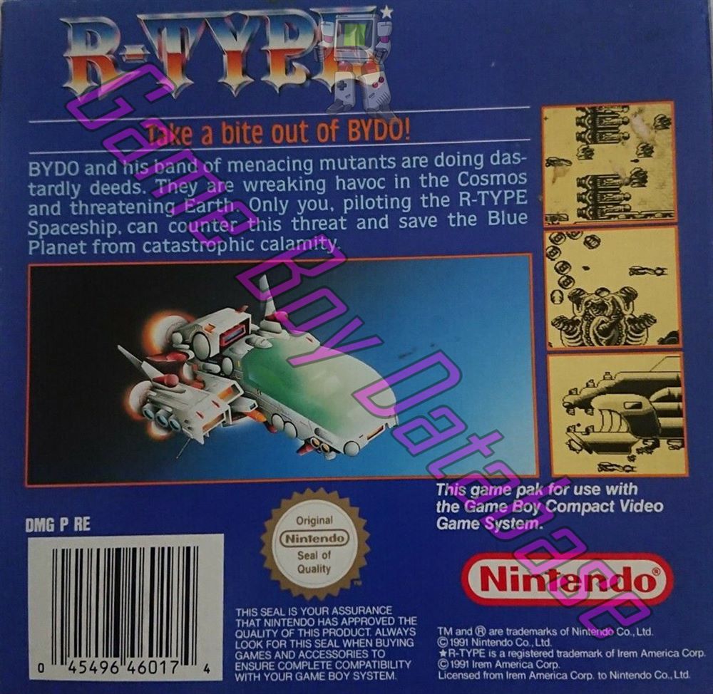 R-Type AUS Back of the box