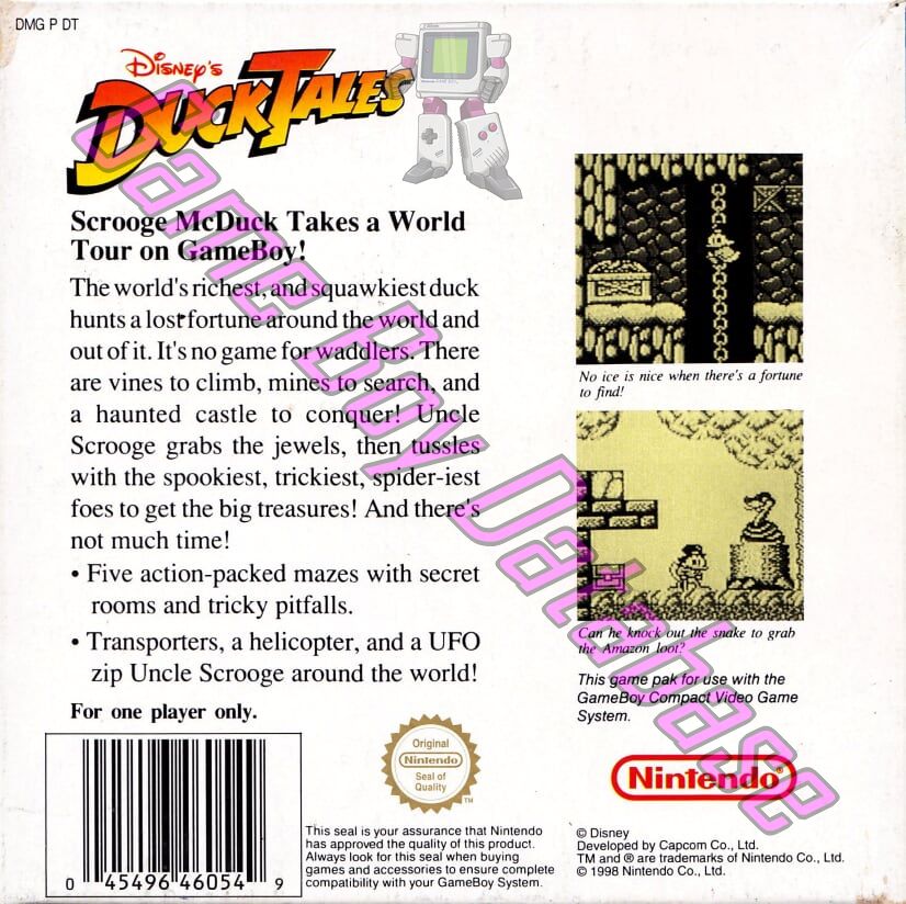 Duck Tales (Disney's) AUS-1 Back of the box