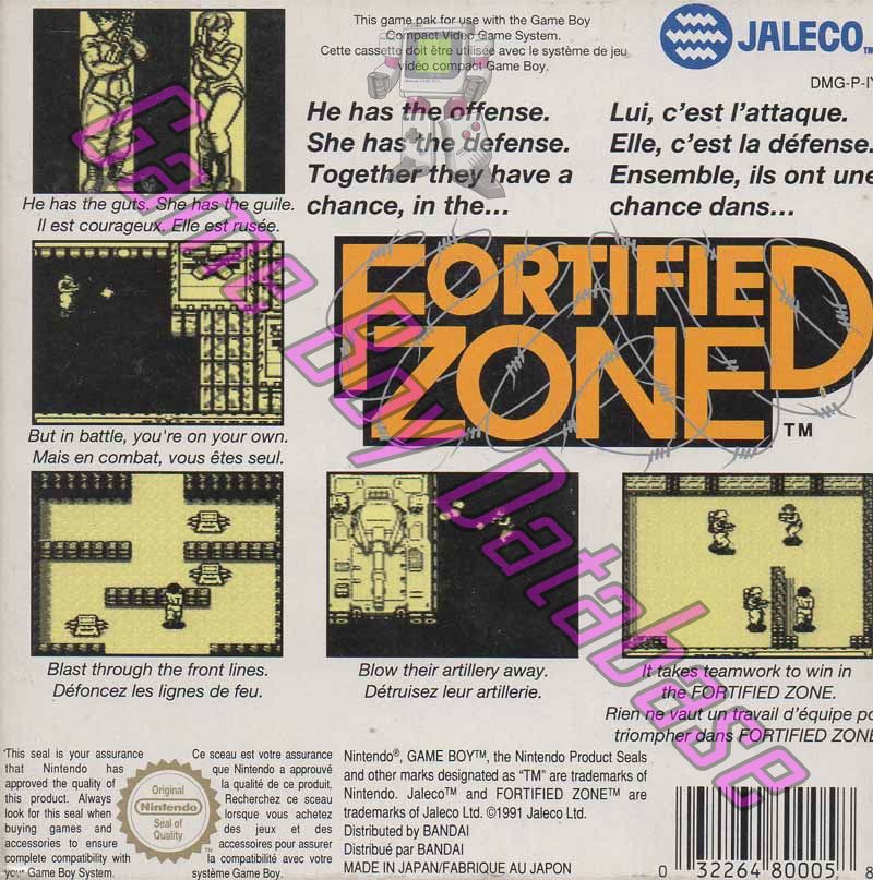 Fortified Zone FAH Back of the box