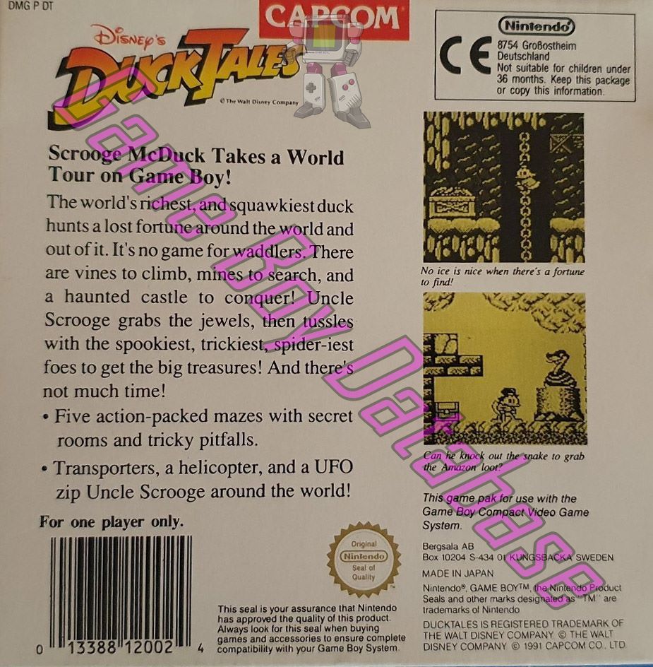 Duck Tales (Disney's) SCN Back of the box