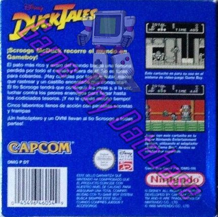 Duck Tales (Disney's) NESP Back of the box