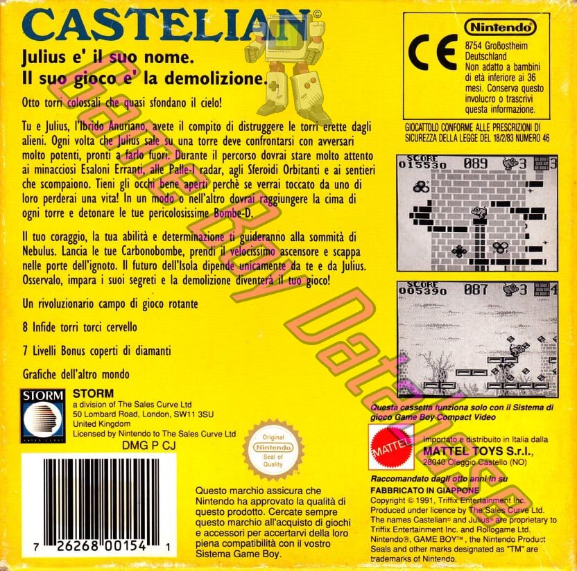 Castelian ITA Back of the box