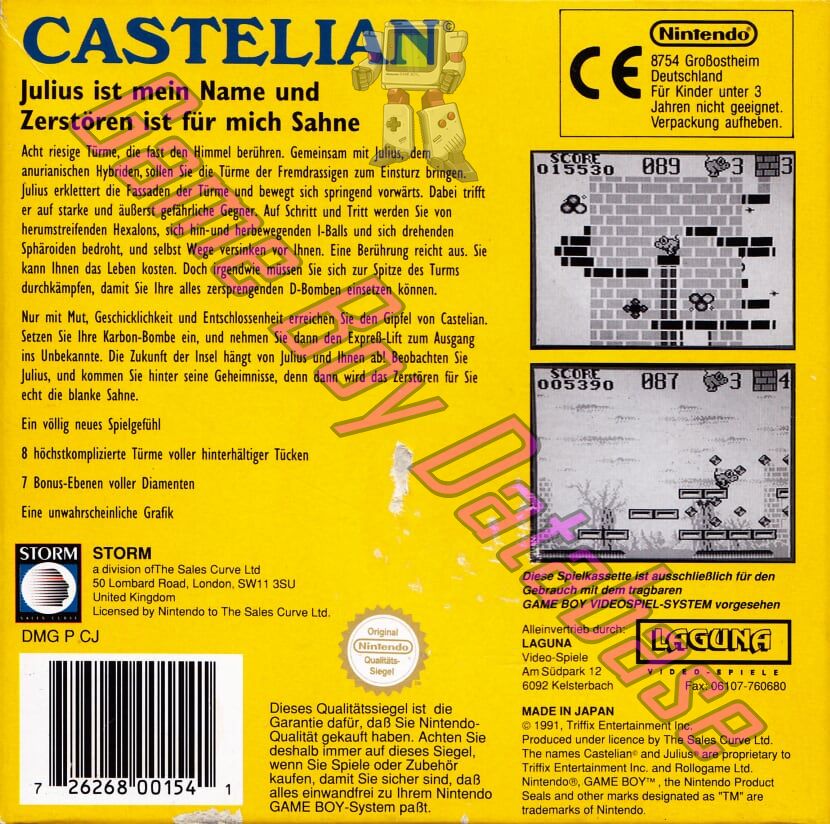 Castelian NOE Back of the box