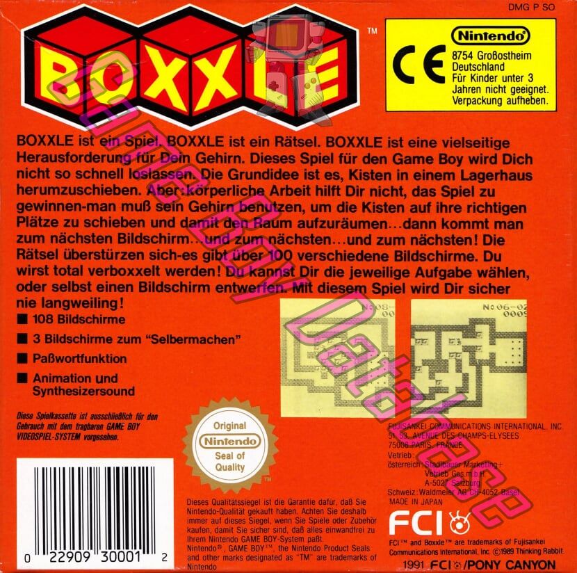 Boxxle FRG Back of the box