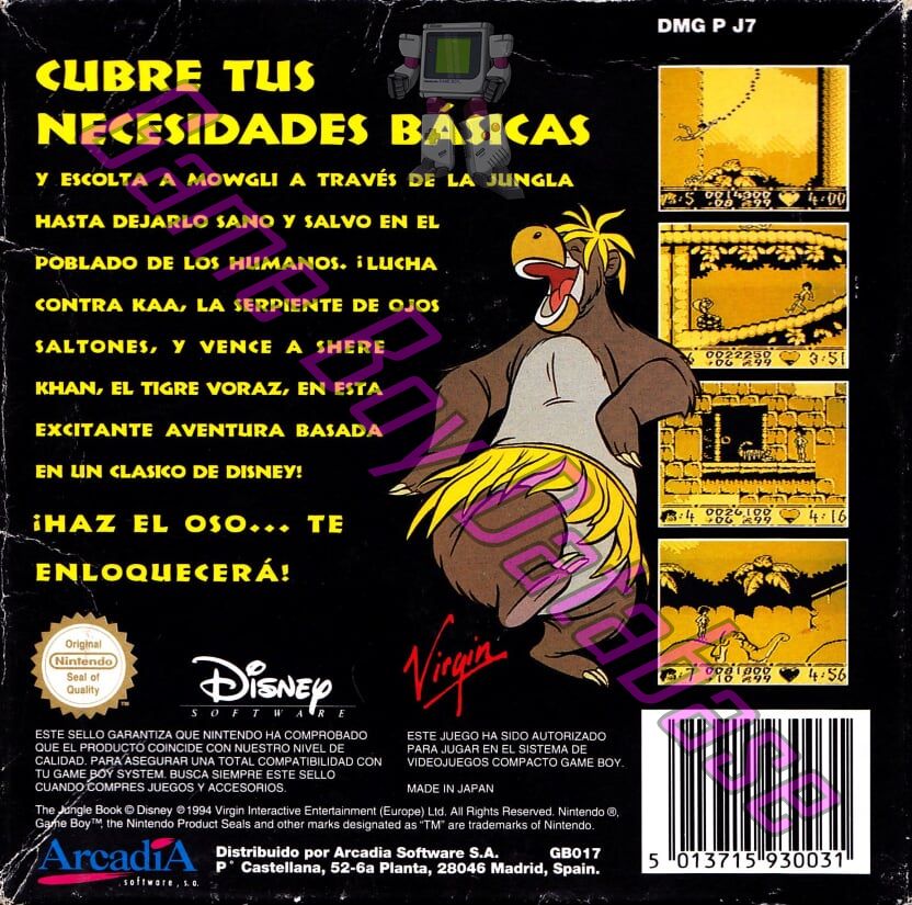 Libro de la Selva (Disney el) ESP Back of the box