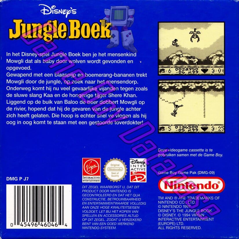 Jungle Boek (Disney’s) NHOL Back of the box