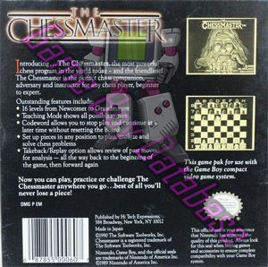 Chessmaster (the) USA Back of the box