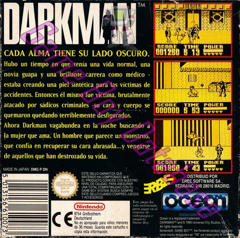 Darkman ESP Back of the box