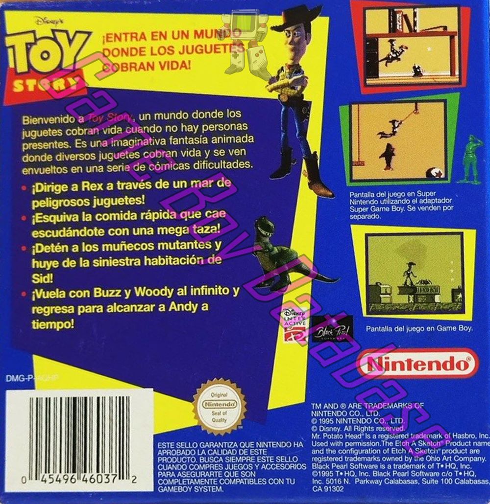 Toy Story (Disney's) ESP Back of the box